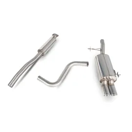 63.5mm/2.5" Resonated cat-back system Fiesta ST 180 Daytona