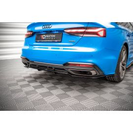 Hinten Splitter (mit einem vertikalem balken) Audi A5 S-Line / S5 / RS5 F5 Facelift